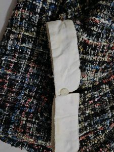 Chic Sleeveless Tweed short dress