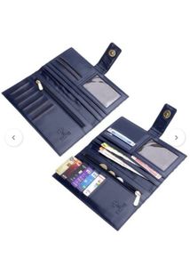Elegant Navy Blue Brocade Wallet with Multi-Slot