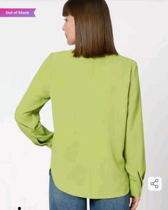 Veromoda lime Green soft Long Sleeve Top