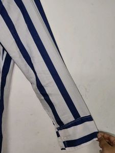 Striped Button-Up Shirt