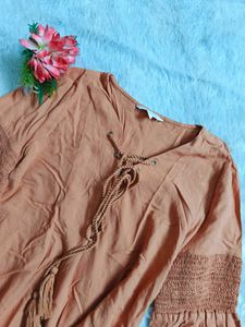 🆕 Mast& Harbour Coral Crop Top