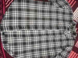 Classic Black &amp; White Plaid Shirt