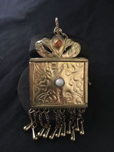 Vintage brass fringe  Necklace