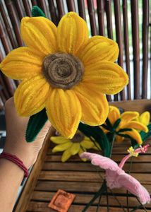 Handmade Pipe Cleaner single Flowers