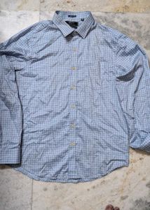 Men's Light Blue checked shirt by arrow