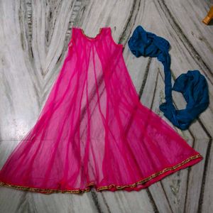 Beautiful Pink Kurta Set with Dupatta