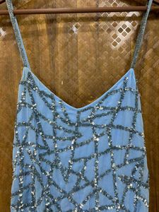 Sparkling Blue Maxi Dress(Size:36/38) brand new
