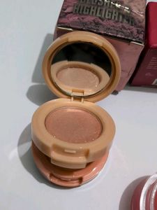 Huda Beauty Blusher &amp; Highlighter Duo + Lip Balm
