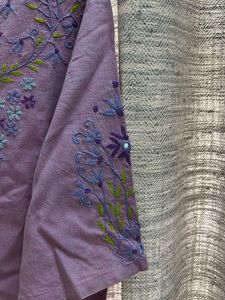 OKHAI Lilac Embroidered Kurta Small Size