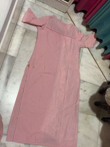 Elegant Pink Printed Kurta