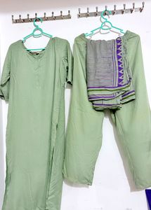 Light Green Kurta Set with Dupatta