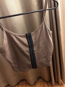 Urbanic Ribbed Corset Crop Top