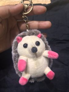 Cute Hedgehog Plush Keychain