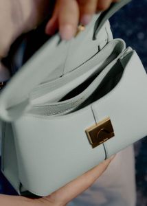 POLENE Chic Teal Handbag
