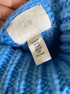Blue Chunky Knit Sweater