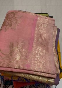 Elegant Silk Saree with Elephant Border