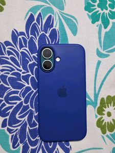 iPhone 16 Silicone Case MagSafe Blue