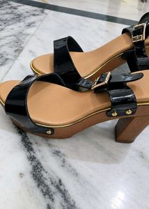 Stylish Black Platform Heels
