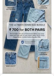 Denim Duo Bundle - 2 Pairs Jeans