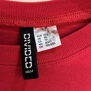 Red Oversized T-shirt