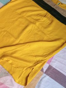 Yellow Sleeveless Striped Top
