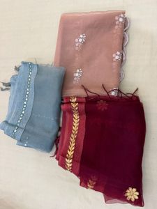 Set of 3 Net Dupattas