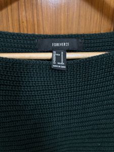 Forever 21 Bottle Green Pullover/ Sweater
