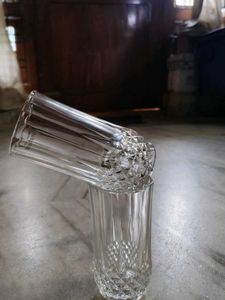 6pc Elegant Crystal Cut Tumbler Glasses Set