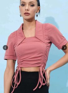 Chic Ruched Crop Top