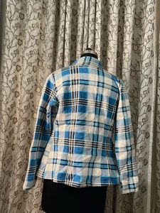 Stylish Plaid Double-Breasted Jacket
