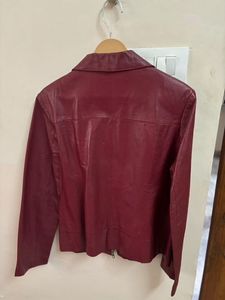 Burgundy Leather Jacket