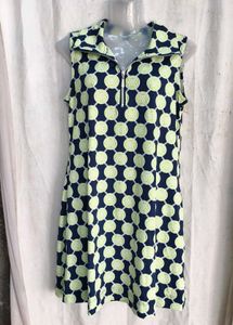 Sleeveless Zipper Neck Dress