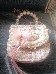 Cute Pearl & Bow Handbag
