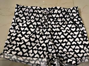 Okie-Dokie Brand - Black & White Heart print Short