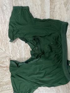 Elegant Green Ethnic Blouse