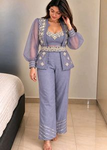 Dreamy Lavender Luxe | Embellished 4-Piece Set ✨