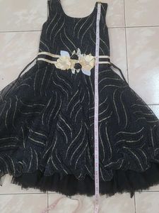 Sparkly Black &amp; Gold Party Dress