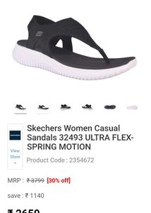 Skechers Blue Youga Foam Sandals