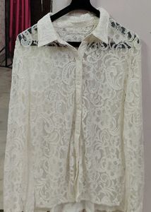 Elegant White Lace Blouse