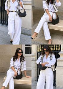 Striped Polo Neck Sweater