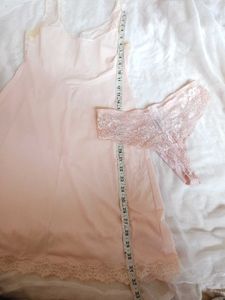 Pink Lace Lingerie Set