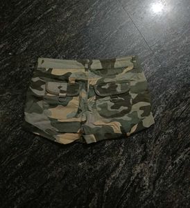 Y2K Style Camo Cargo Shorts