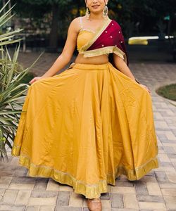 Elegant Yellow Lehenga Choli Set