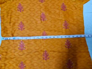 Mustard Yellow Kurti With Dupatta