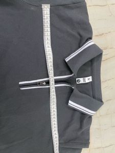 New Gray Polo Shirt with Zipper❤️‍🔥❤️‍🔥