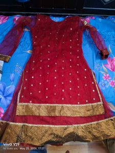 Beautiful Red Embroidered Lehenga Choli