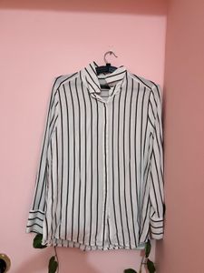 Striped Button-Down Shirt