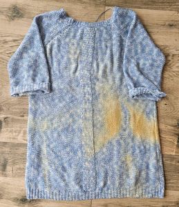 Trendy Blue Knit shirt @ 300