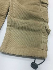 Boys Brown&amp;beige  Corduroy Cargo Pants