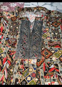Bohemian Print Peplum Kurta 🩷✨